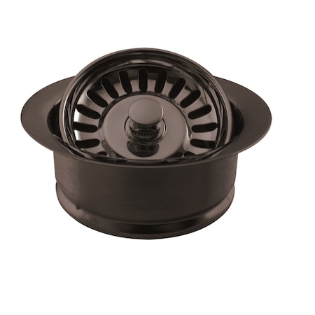 Westbrass InSinkErator Style Disposal Flange and Strainer in Oil Rubbed Bronze D2089SEV-12